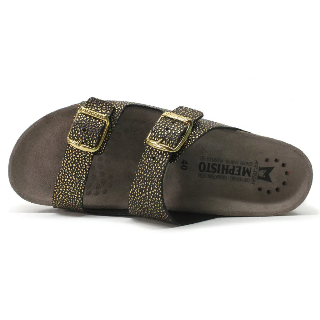 Mephisto Harmony Full Grain Leather Women's Slide Sandals
