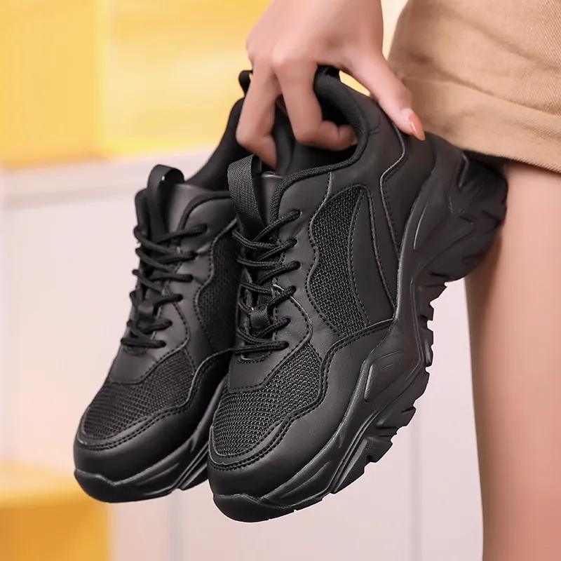 New Spring Chunky Sneakers Women Breathable Shoes