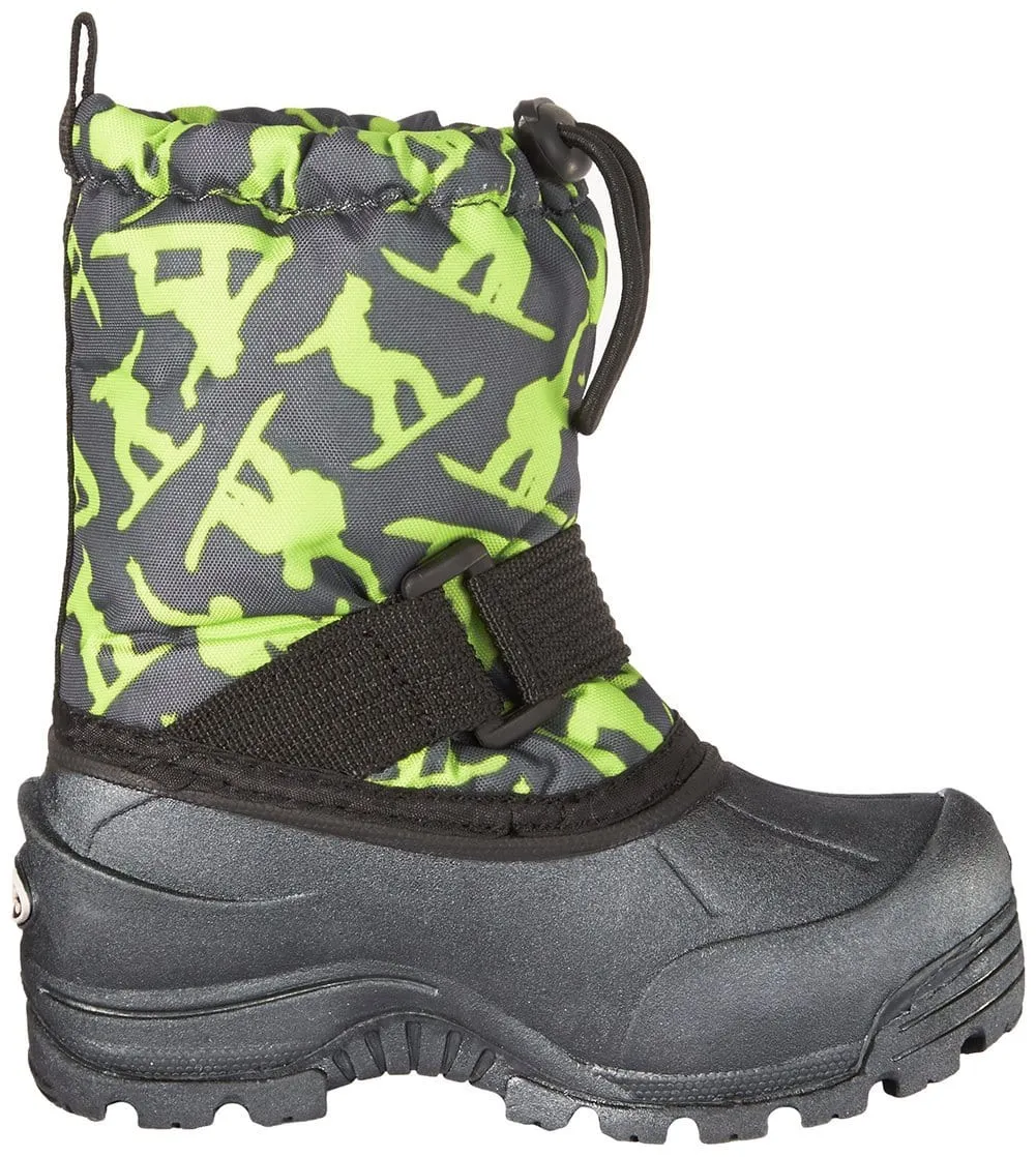 Northside Frosty Winter Boot (Toddler/Little Kid/Big Kid),Dark Grey/Green,6 M US Toddler