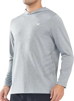 NORTHYARD Men's UPF 50  Long Sleeve Hoodie Shirts Sun Protection Fishing Swim Lightweight Quick Dry Workout UV SPF Rash Guard