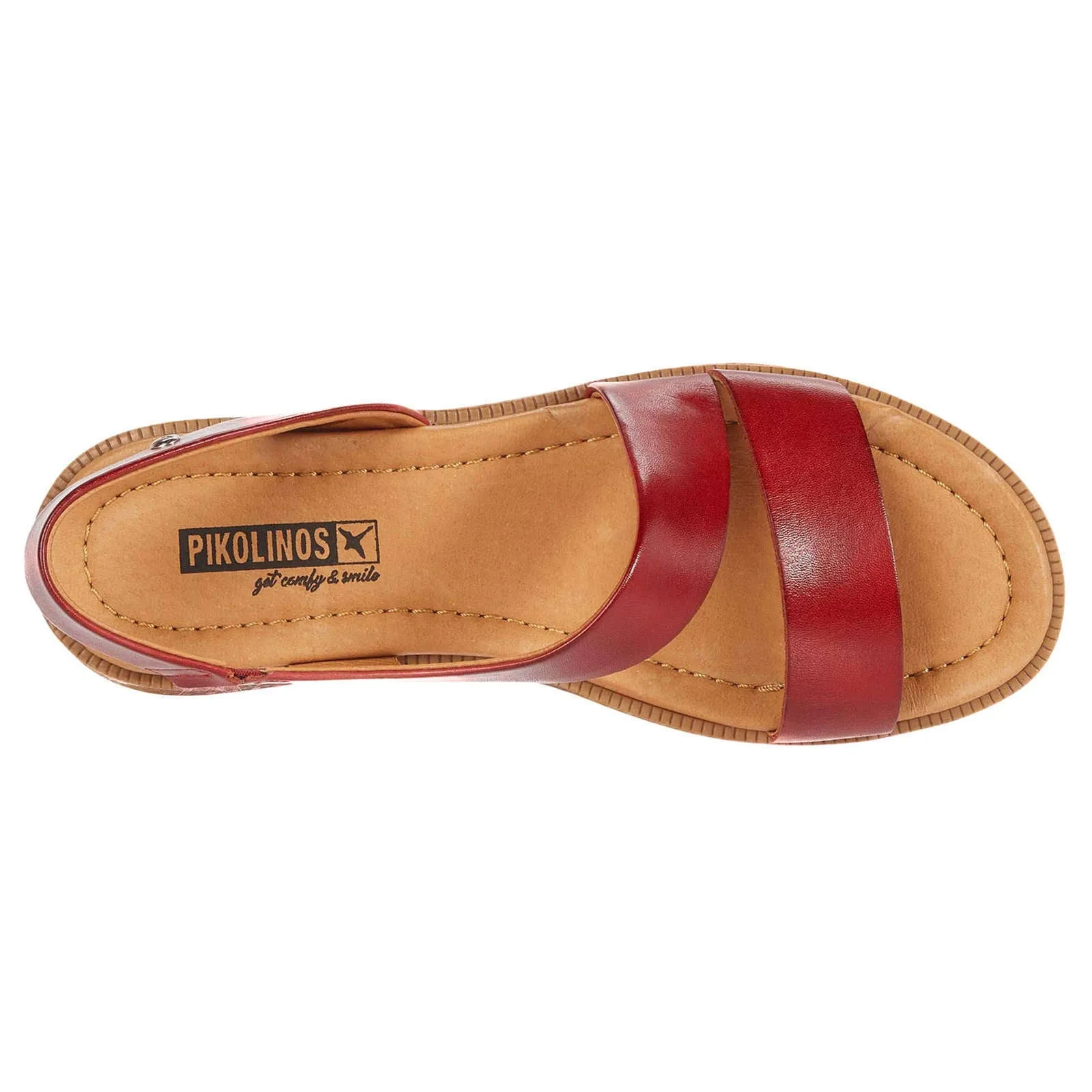 Pikolinos Moraira Calfskin Leather Women's Flat Strappy Sandals