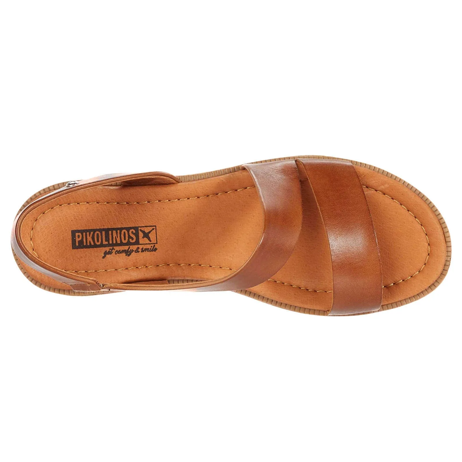 Pikolinos Moraira Calfskin Leather Women's Flat Strappy Sandals