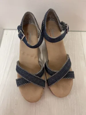 Sandals Heels Wedge By Skechers  Size: 8