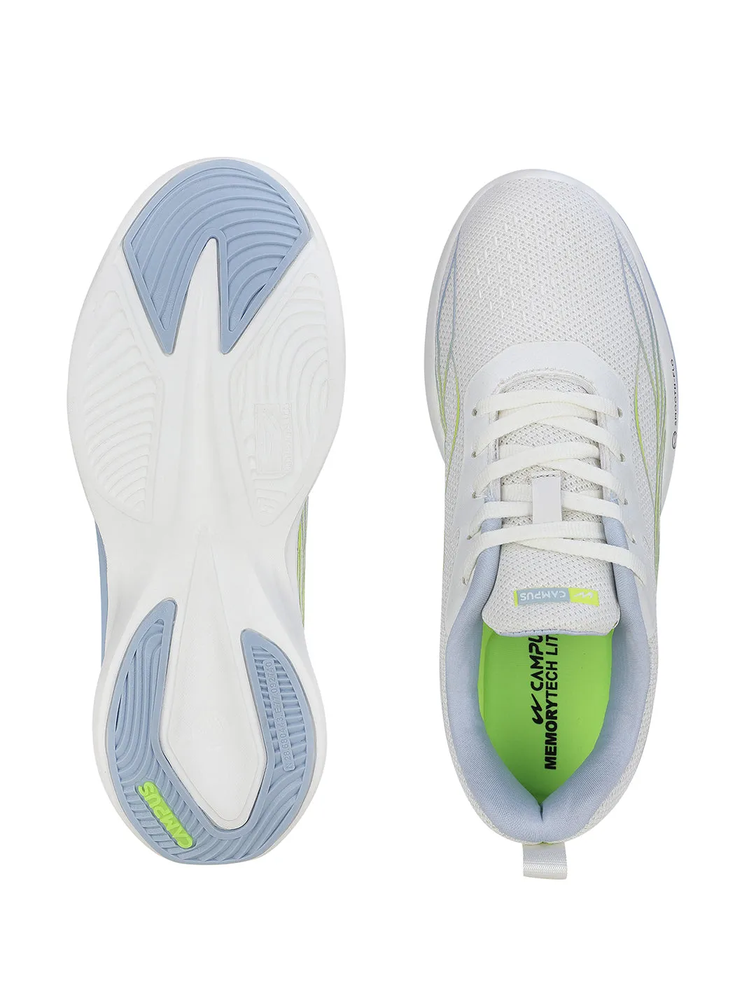 SAVVY White Women's Sports Shoes