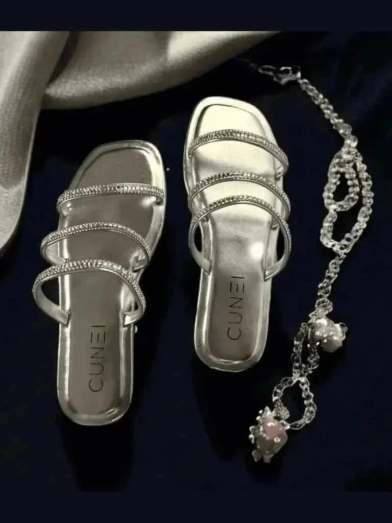 Silver Shimmer Flats