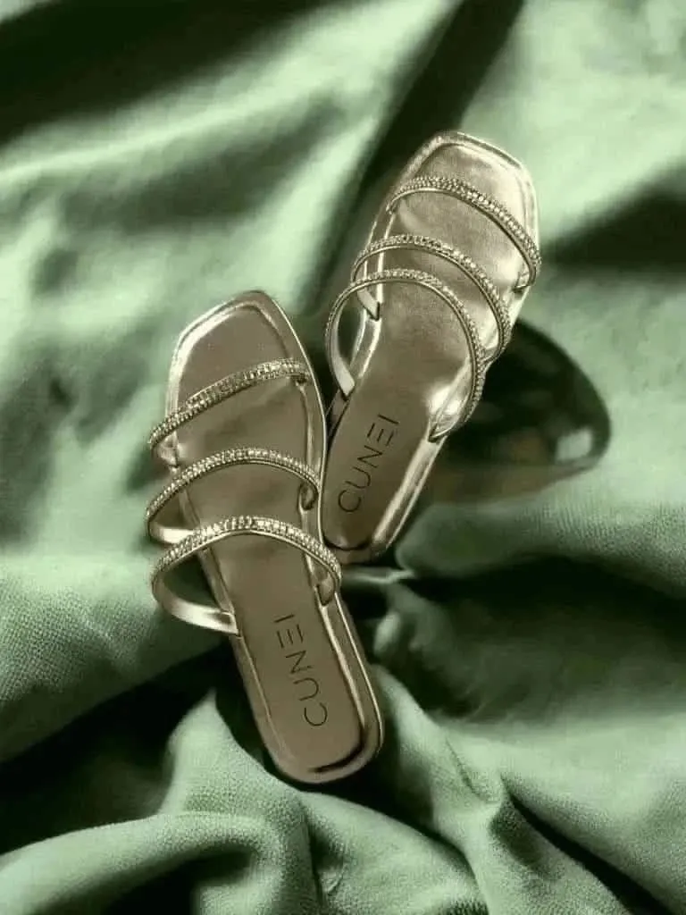 Silver Shimmer Flats