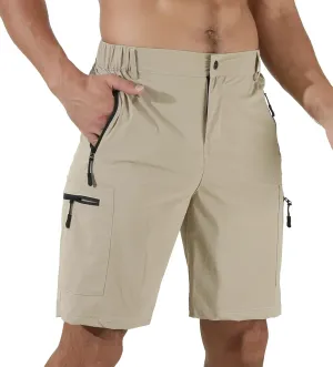 Suwangi Mens Hiking Cargo Shorts Quick-Dry Outdoor Athletic Short Travel Fishing Golf Tactical Short for Men with Multipocket