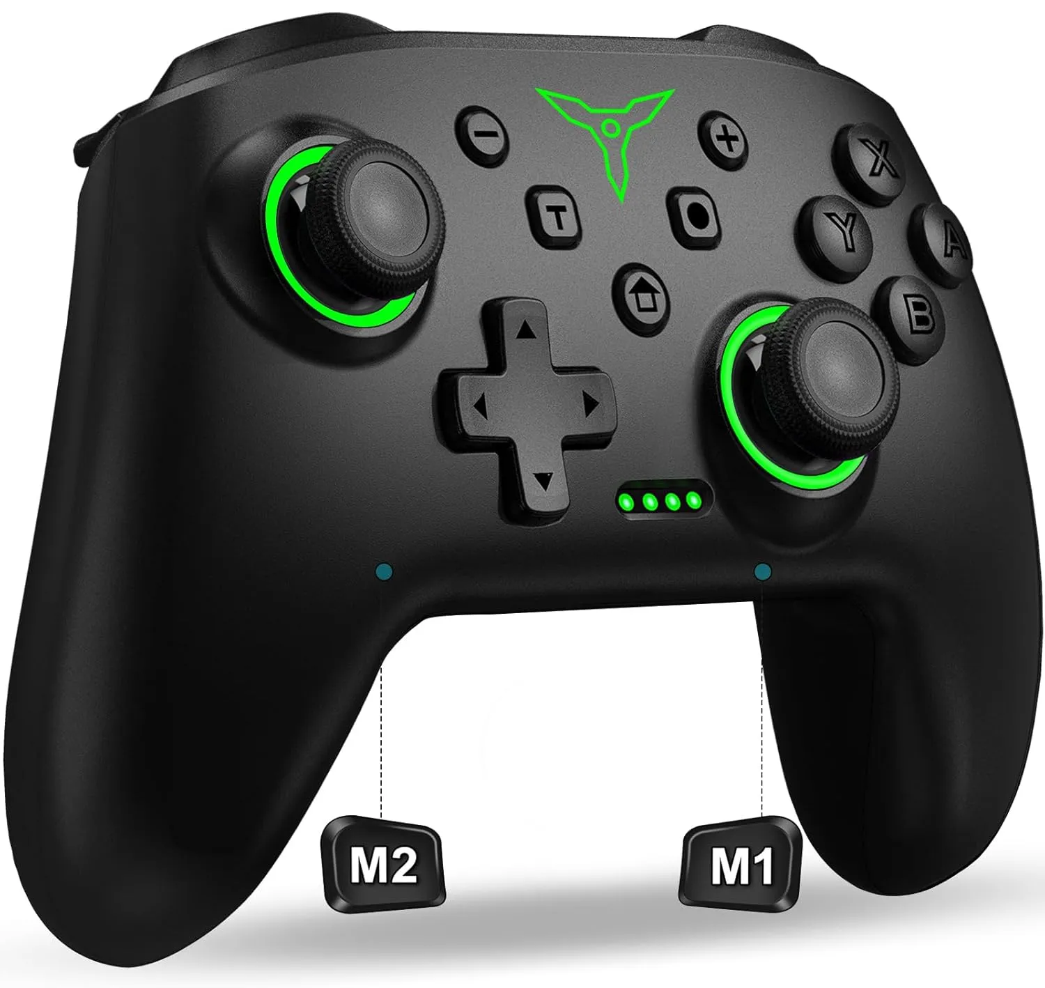 Switch Controller, Wireless Switch Controller Compatible with Switch Controller/Switch Lite/OLED, Wireless Switch Controllers Work with iOS/Android/PC with RGB Light, Programmable, TURBO & Wakeup
