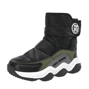 Warm, Durable Outdoor AdventuresChildren's Winter Plush Snow Boots