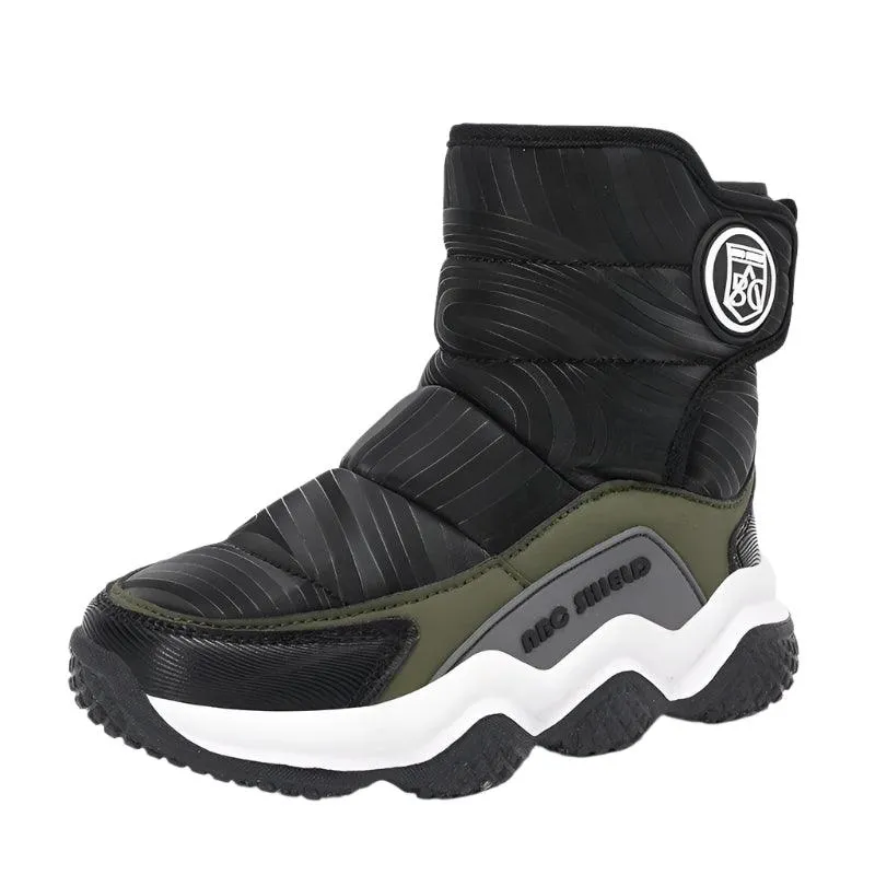 Warm, Durable Outdoor AdventuresChildren's Winter Plush Snow Boots